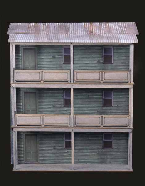 o scale building flats